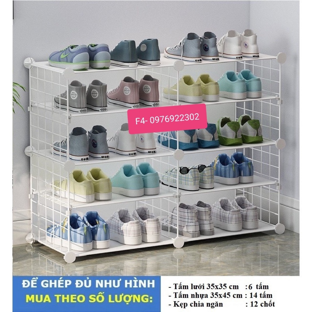 Kệ để giày tiện ích nhựa pha lưới ( bán theo tấm )