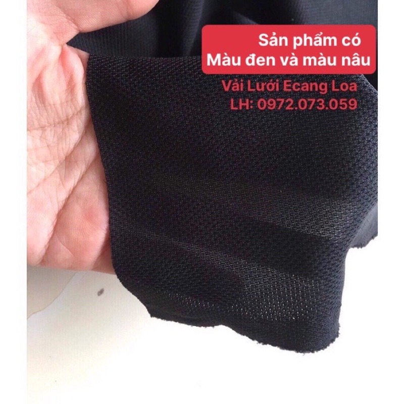 Vải lưới loa, e cang Loa,che chắn bụi loa (1 lớp) (1m*1.2m)(Màu đen và màu nâu)