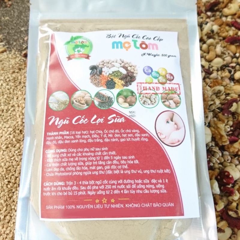 BỘT NGŨ CỐC 17 HẠT - 1KG (DINH DƯỠNG, LỢI SỮA, TĂNG CÂN, GIẢM CÂN,NỘI TIẾT TỐ,GRANOLA,BỘT ĂN DẶM)