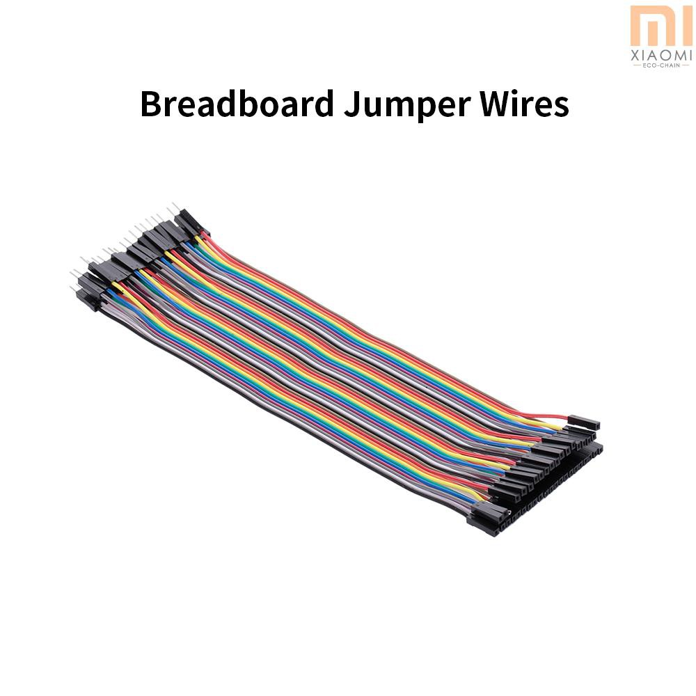 【shine】Breadboard Jumper Wires Male to Female Dupont Cable for Arduino Multicolored Ribbon Cables 40Pin 20cm