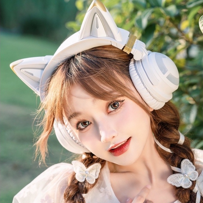 Tai Nghe Tai Mèo YOWU 3G LED RBG Bluetooth Giảm Tiếng Ồn Headphones True Wireless Tối Ưu Cho Gaming & Livestream