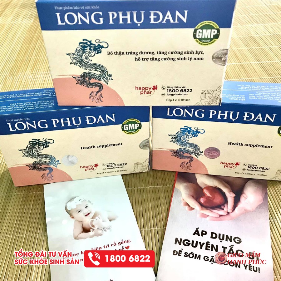 COMBO 3 HỘP LONG PHỤ ĐAN 40 VIÊN TIẾT KIỆM 120k Bổ tinh trùng, tăng cường sinh lý nam, tăng khả năng thụ thai