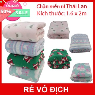 [MỚI VỀ] 4 MẪU ĐỦ MÀU THỜI TRANG CHĂN MỀN NỈ THÁI LAN 1.6x2M - HALIDO - CHẤT VẢI BAO ĐẸP, BAO BỀN