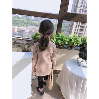 Vây len thừng cao cổ bé gái
