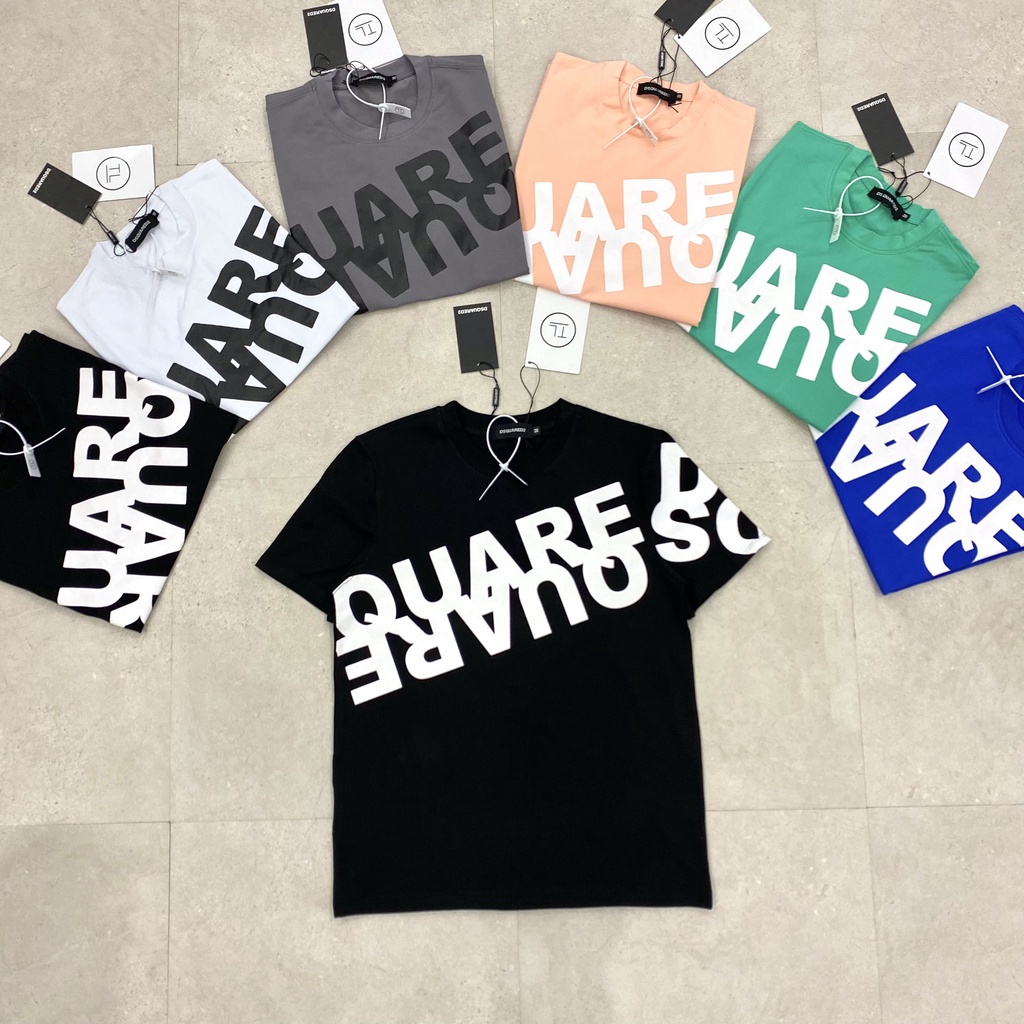 Áo Phông Nam Nữ DSQ Chất Cotton Co Dãn 4 Chiều 5 Màu Phong Cách Hàn Quốc Mã HDAODSQ