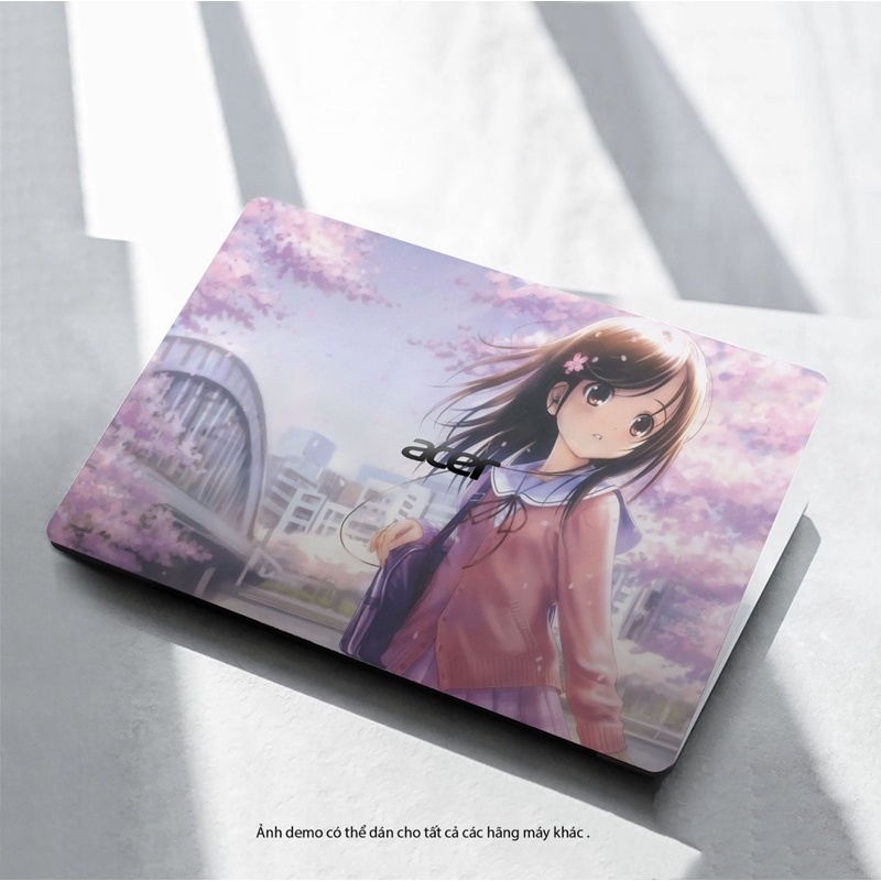 Skin Dán Laptop Mẫu Anime - Anime Sad Girl