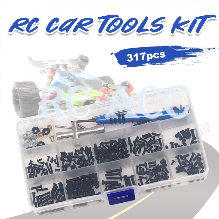 Hộp Dụng Cụ 316 Trong 1 & Đinh Vít Cho Wltoys 1/14 144001 124018 124019 Phụ Kiện Xe Rc