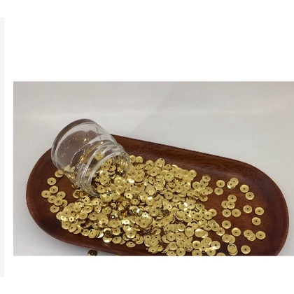 50gam Kim Sa Mô Lục Giác 5mm, 6mm Màu Kim Đính Kết Trang Phục Thời Trang