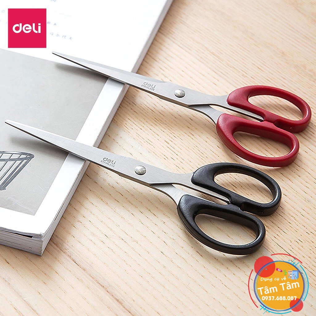 [ TÂM TÂM ]-Kéo cắt giấy, Kéo Văn Phòng Deli 6009