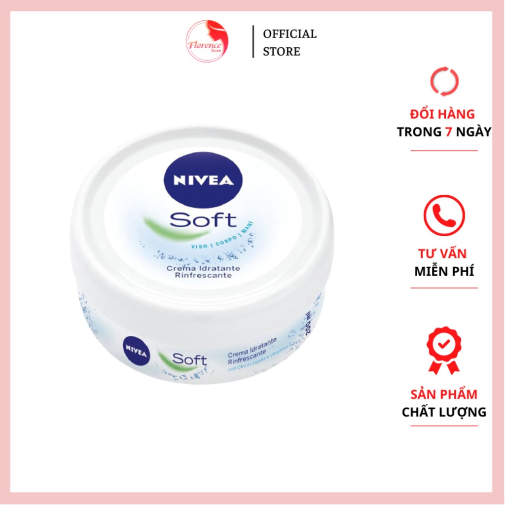 KEM DƯỠNG ẨM cho mặt và toàn thân Nivea Soft 200ml