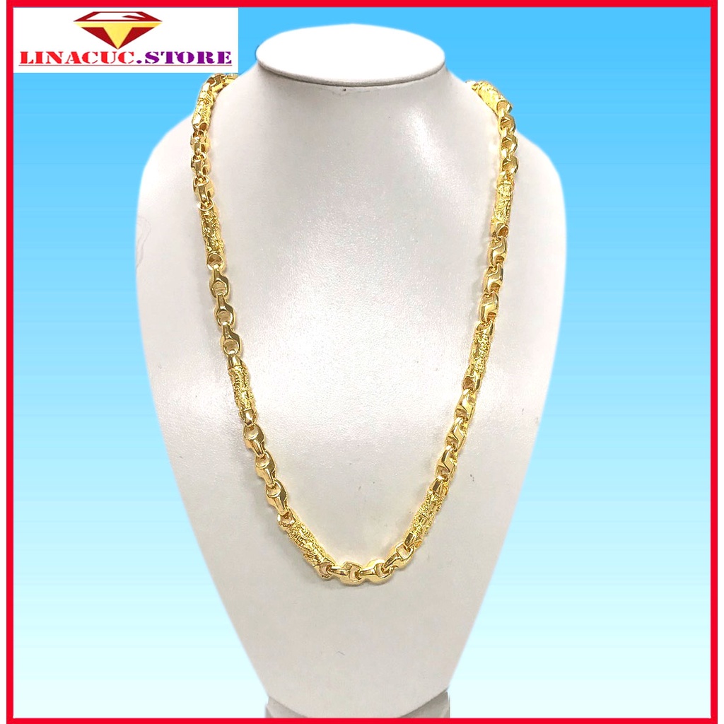 Dây chuyền nam rồng trang sức vòng cổ titan mạ vàng 18k cao cấp