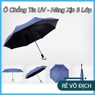 ⭐️ô gấp gọn phủ lớp chống tia uv - ô/dù 3 lớp gấp gọn