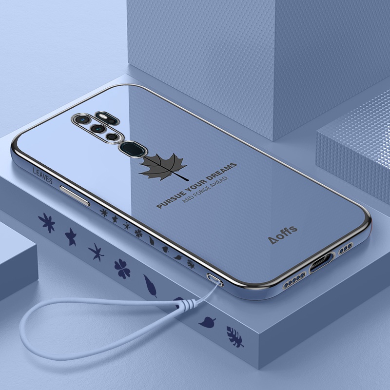 Ốp Điện Thoại Mềm Họa Tiết Lá Phong 2 Trong 1 Cho OPPO A16 A17 A18A3S A5S A31 A35 A32 A53 A9 A5 2020 A36 A76 A38 A52 A54 A55 A57 2022 A58 A74 A78 A94 4G