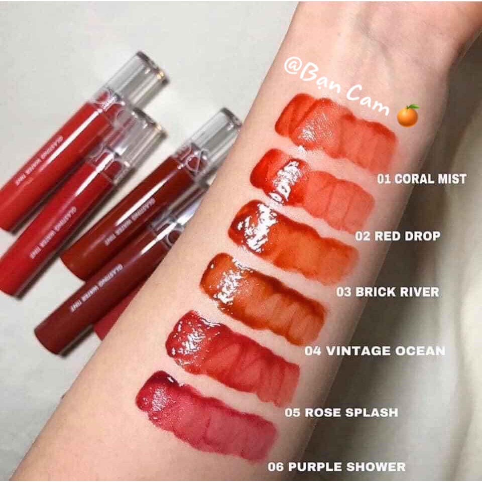 [Đủ màu-Có sẵn] Son tint nước siêu lì Romand Glasting Water Tint