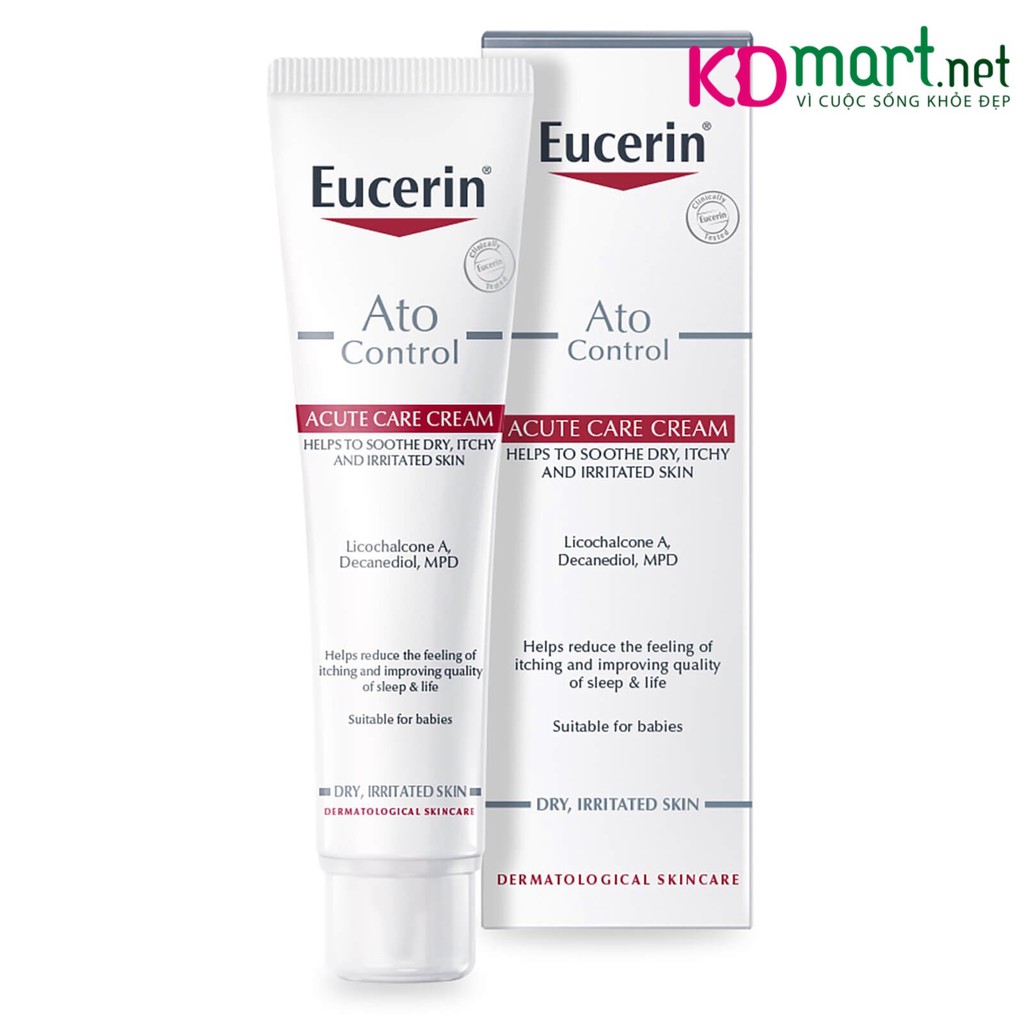 Kem dưỡng giảm ngứa, đỏ da Eucerin AtoControl Acute Care Cream