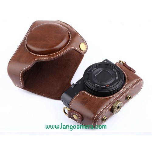 Bao Da Máy Ảnh Sony RX100 - Loại Fullcase bao toàn bộ máy và lens