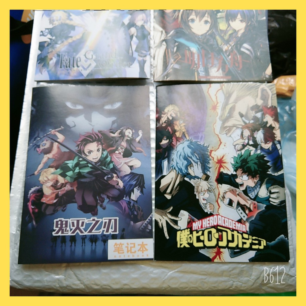 Sổ manga anime Thanh Gươm Diệt Quỷ - My Hero Academy - Fate grand order - Arknight