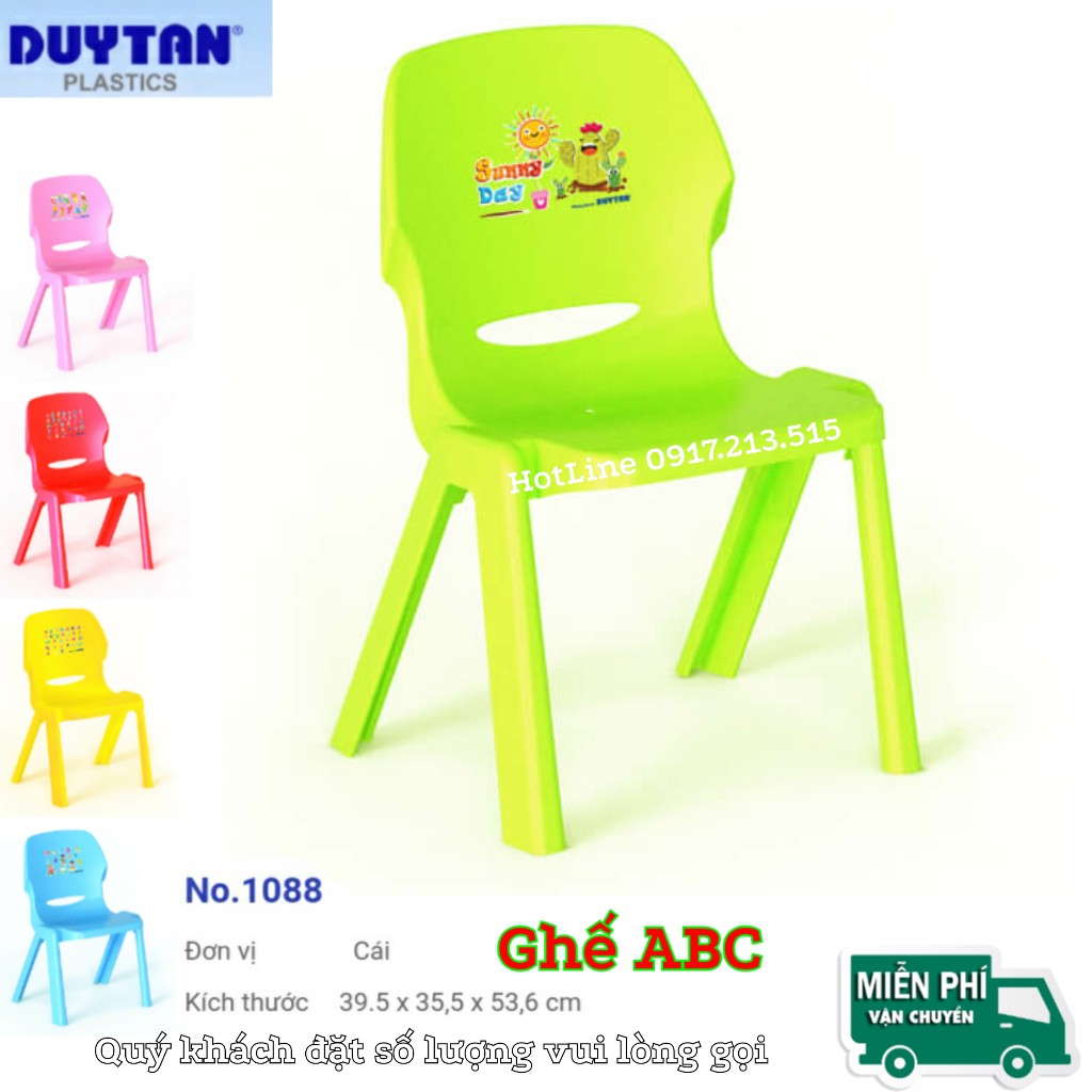 Ghế dựa ABC nhựa DUY TÂN (39.5 x 35.5 x 53.6cm)