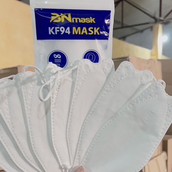 Túi 10 Chiếc Khẩu Trang KF94 Màu Trắng