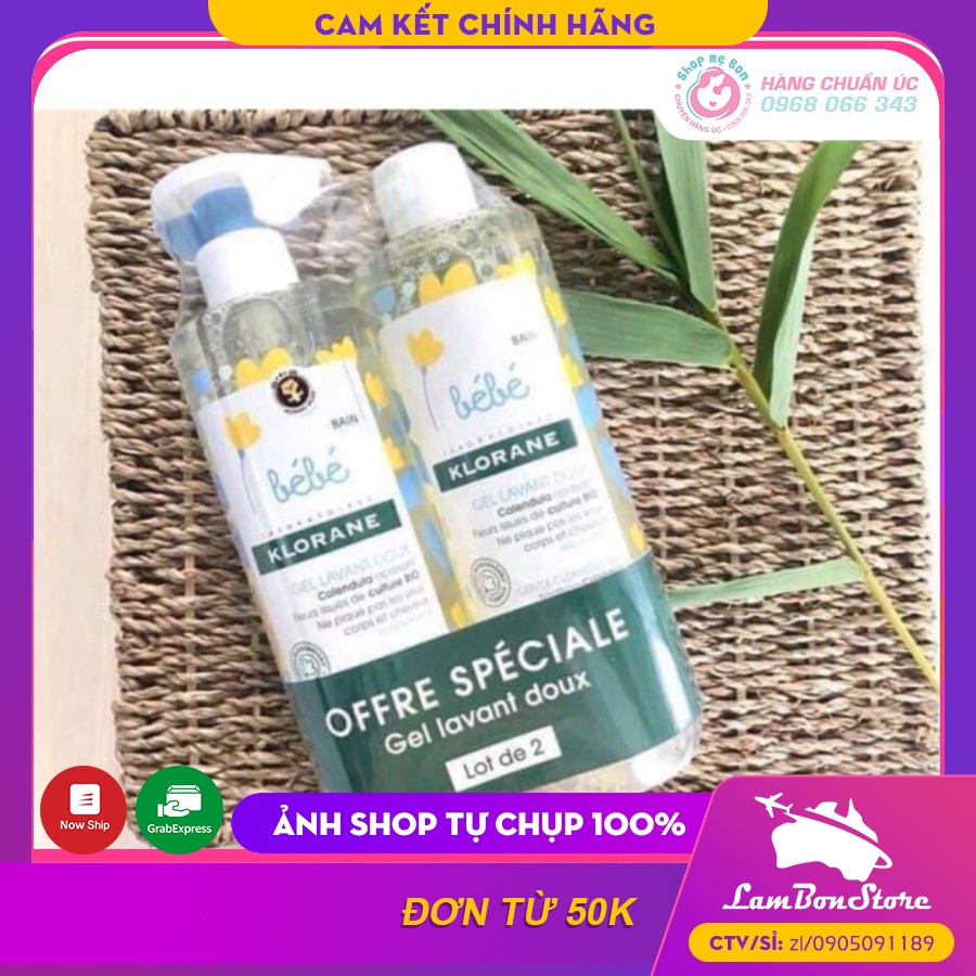 [CHUẨN AIR] Sữa Tắm Gội KLORANE BÉBÉ 2in1