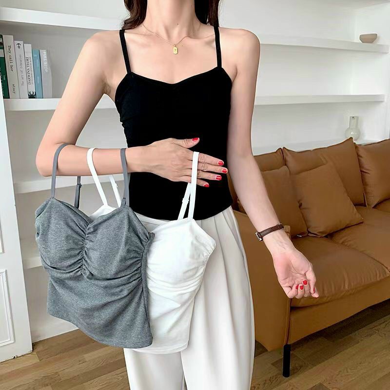 Áo bra nữ 2 dây, áo lót nữ nhúm ngực có miếng lót ngực dáng croptop sexy hàng Quảng Châu cao cấp Z5