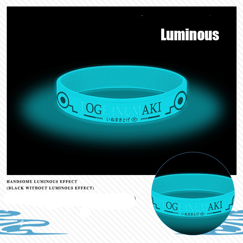 Vòng Tay Silicon Phát Quang Họa Tiết Anime Độc Đáo Xinh Xắn