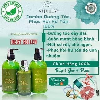 Combo xịt-gội-xả vijully kích mọc tóc, giúp tóc chắc khoẻ tặng kèm