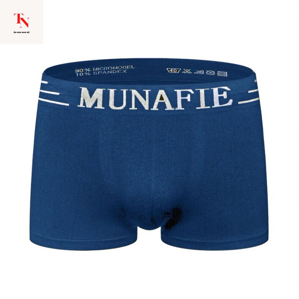 Quần lót nam Munafie cao cấp, quần sịp nam boxer chất vải cotton co dãn, thoáng mát - Tình Ngọc Store