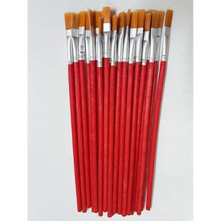 Combo 60 cọ đầu dẹp - cọ vẽ giá sỉ