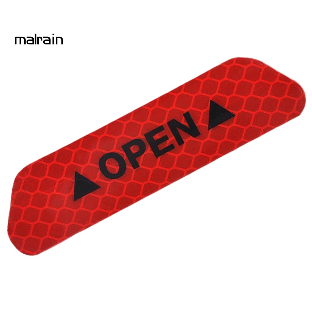 Bộ 4 miếng dán cảnh báo an toàn chuyên dụng cho xe ô tô