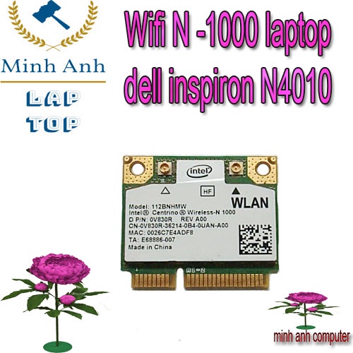 Wifi N -1000 laptop dell inspiron N4010