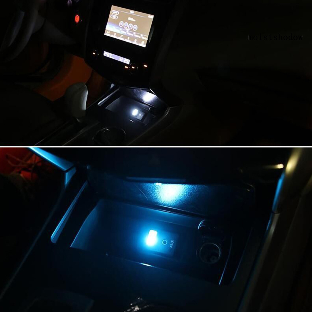 Đèn LED mini Mwcd 18mA 5V sạc USB tạo không khí trang trí nội thất xe hơi