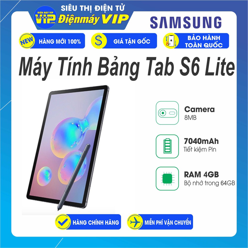 Máy tính bảng Samsung Tab S6 Lite  - Mới 100% - Nguyên seal ,  Hành Chính Hãng - Bảo Hành 12 Tháng Toàn Quốc. | WebRaoVat - webraovat.net.vn