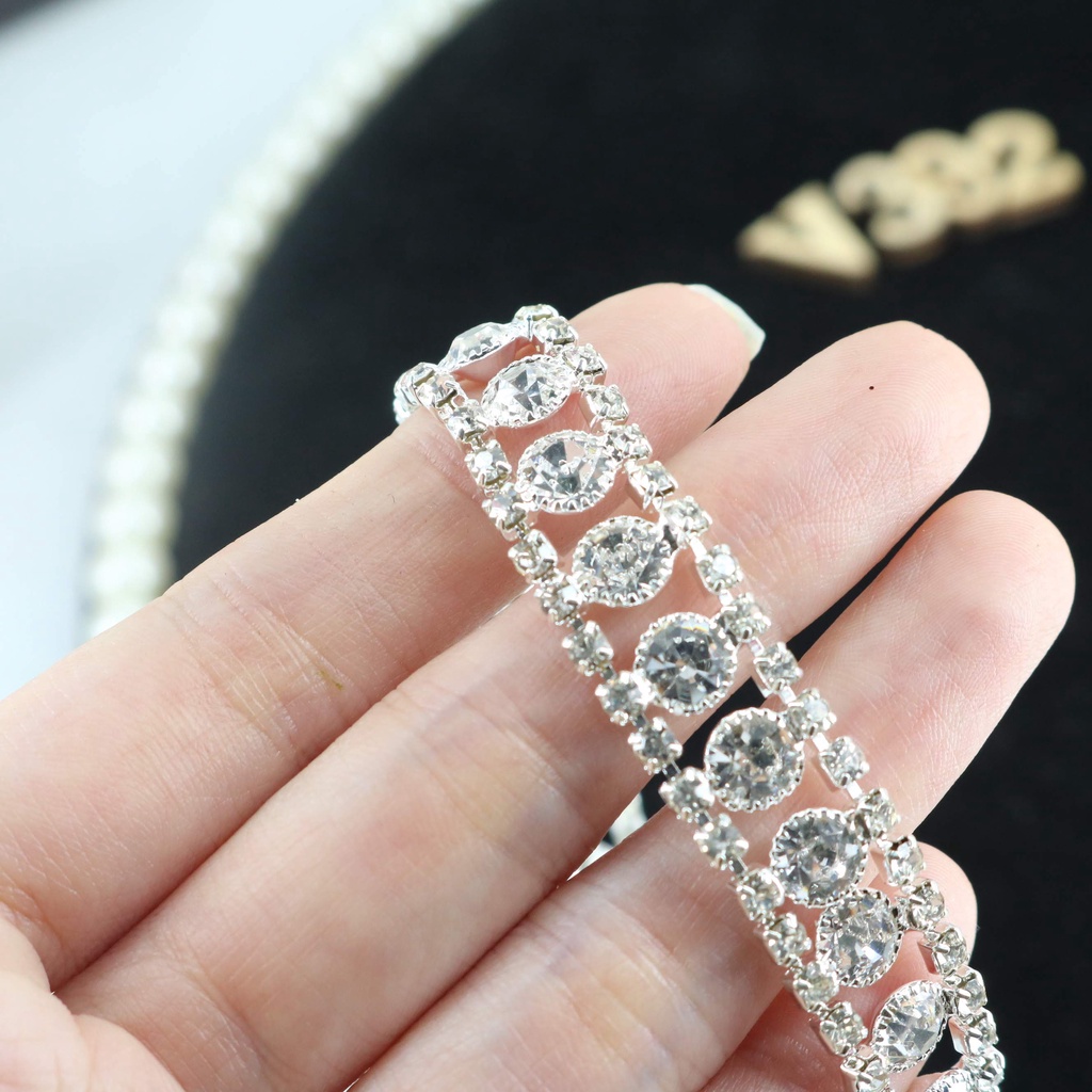 Vòng cổ choker đá lấp lánh sang chảnh - LD025