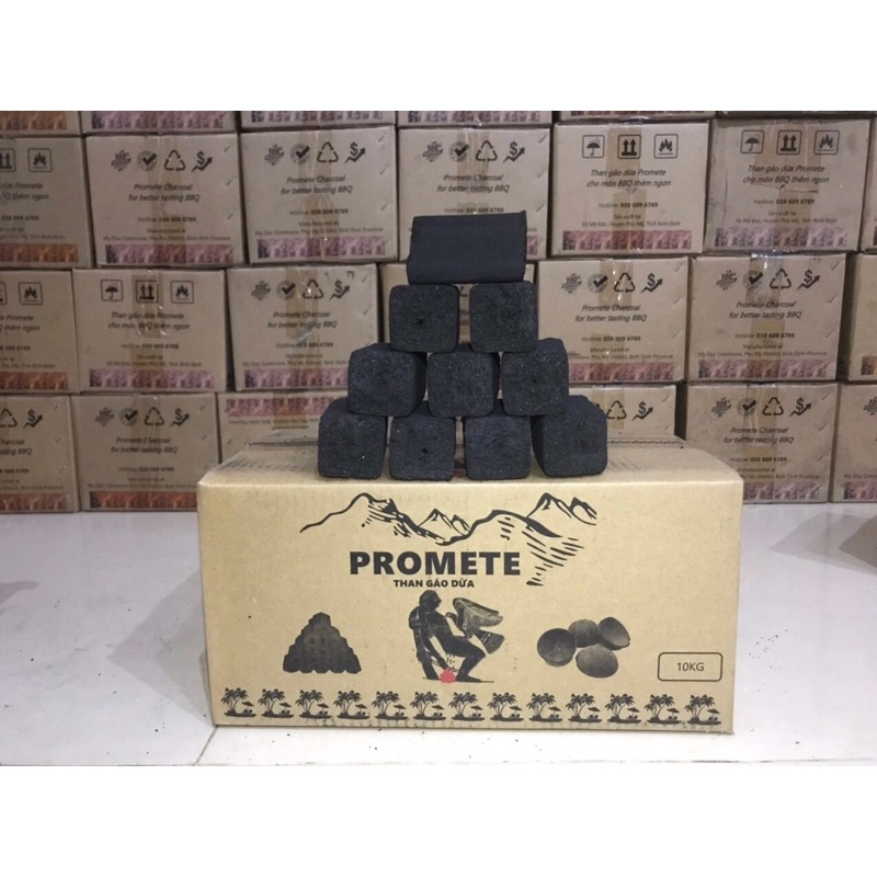 Than nướng KHÔNG khói, than nướng BBQ, than sưởi ấm cho mẹ và bé thùng 10kg