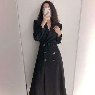 [order 7-15 ngày] Đầm cổ vest thiết kế kèm đài MS105