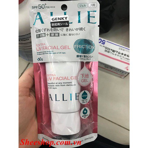 Kem chống nắng Kanebo Allie Extra UV Facial Gel màu hồng