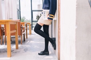 Tất giả boot đen