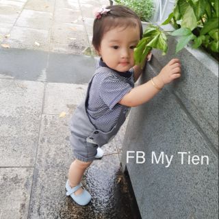 Bộ yếm rời liền quần cho bé trai gái/ bộ hè cotton cho bé
