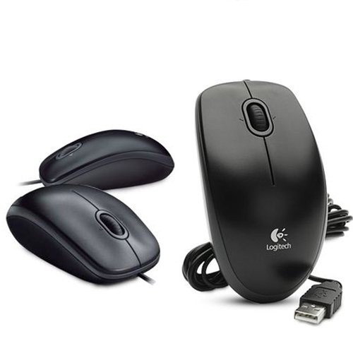 Chuột máy tính Logitech B100 Đen - Hàng Chính Hãng