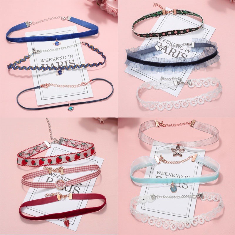 Vòng cổ choker phong cách Hàn Quốc thời trang