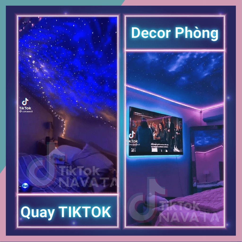 Đèn Led GALAXY TikTok đèn trần ngàn sao hot Tiktok Led thiên hà galaxy vũ trụ trang trí phòng ngủ hoặc quay video