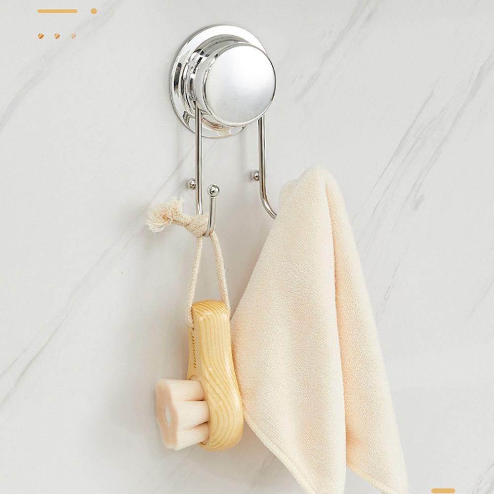 CONOPERY Giá Đỡ Treo Tường Bằng Thép Không Gỉ Hai Móc Hít Chân Không