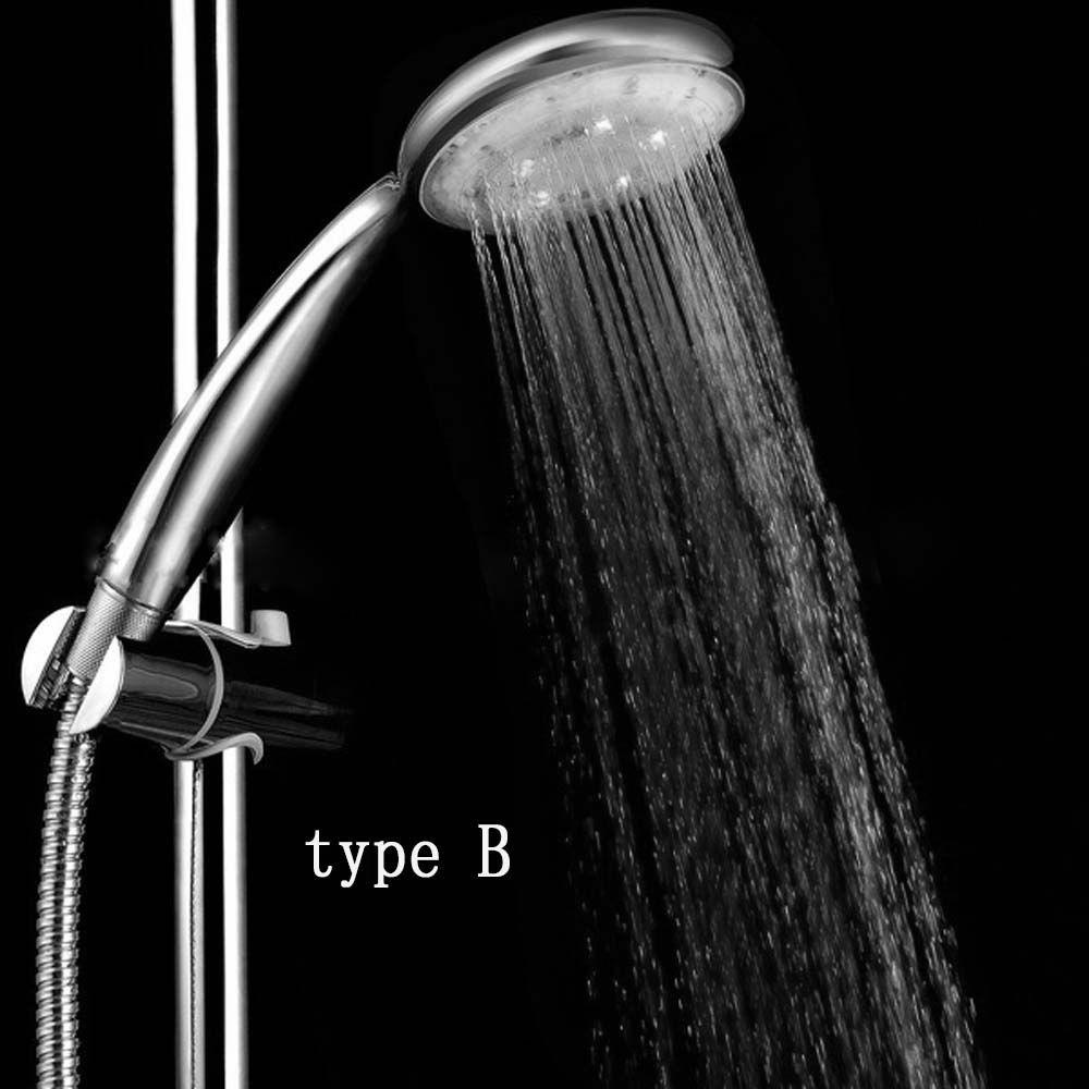 YIYU Đầu Vòi Hoa Sen Cầm Tay Tiết Kiệm Nước Có Đèn Phát Sáng Trong Đêm TYLER1