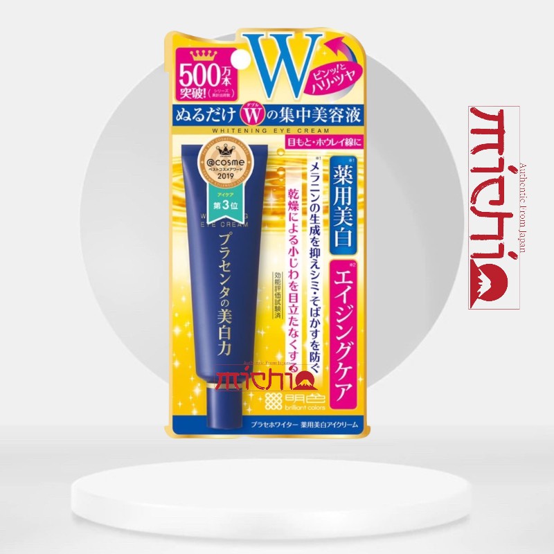 Kem dưỡng xóa nhăn mắt thâm quầng mắt meishoku whitening eye cream 30g Nhật Bản đánh tan bọng mắt