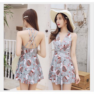(Ảnh Thật)Bikini 1 Mảnh Nữ Phong Cách Hàn Quốc 2021