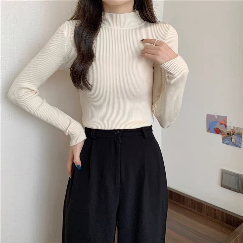 Áo Len Tăm Cổ 3 Phân