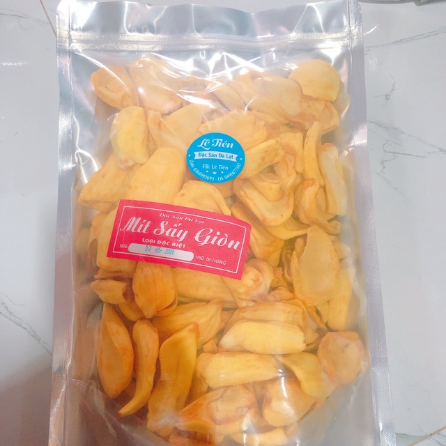 Mít sấy dòn đóng gói 500gr giá 100k 0369993693. Zalo facebok Lê Tiên