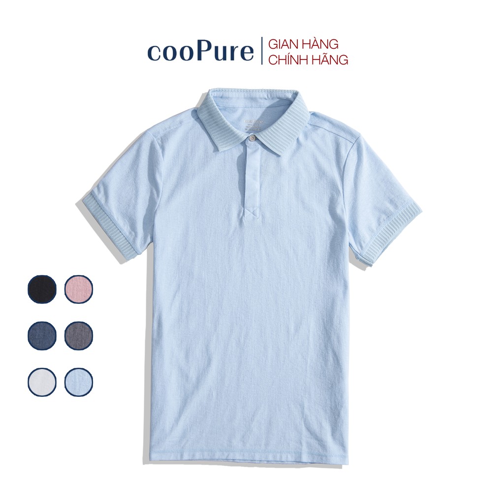 Áo thun polo nam cooPure chất vải Cotton Linen Casual NO.1556 (6 màu)