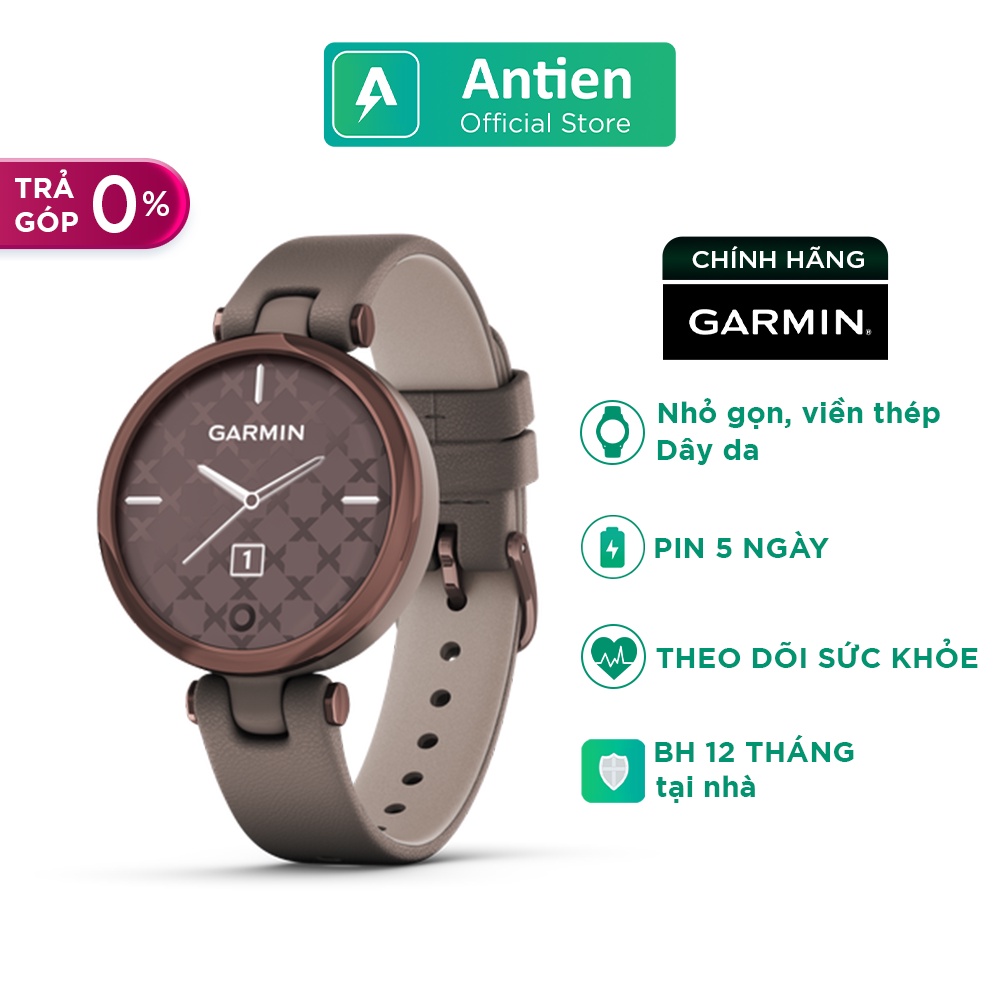 Đồng hồ thông minh nữ Garmin Lily Classic - Dây Da